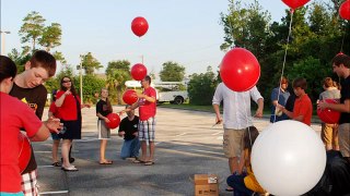 Holy Spirit Catholic Church in Mims, FL creates balloon Rosary for Fortnight for Freedom
