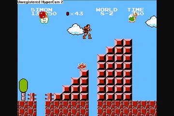 Super Mario Bros.  Crossover Simon World 8 2 through 8 4