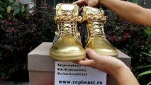 GIUSEPPE ZANOTTI Golden sneakers - Unboxing and On-Feet from Repbeast.ru