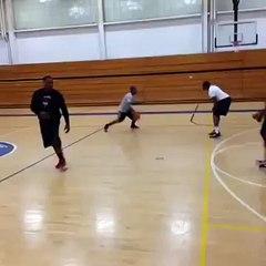 When your girl come to watch you play basketball