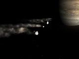 Comet Shoemaker Levy Colliding With Jupiter (1994)