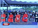 Lao NEWS on LNTV: Vientiane residents call for smoke-free Chao Anouvong Park.19/5/2015