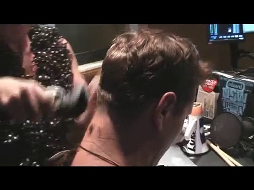 Luke gets his head shaved