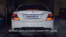 BRABUS valve controlled exhaust for C63 AMG / BRABUS Klappenauspuff für C63 AMG