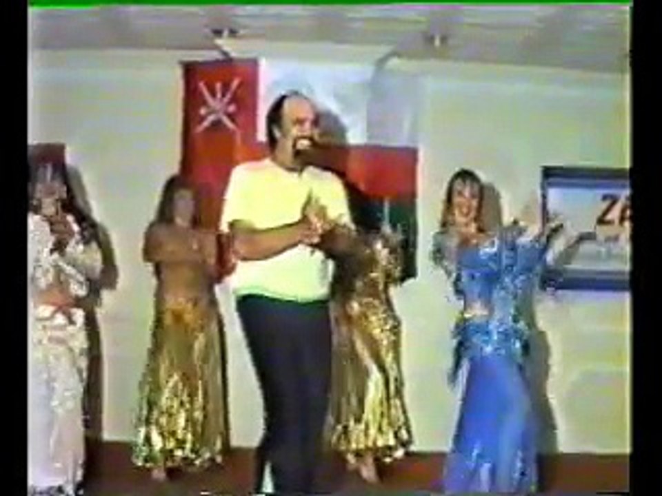 Man belly dancing