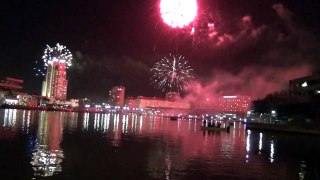Tampa Florida New Year 2012 Fireworks  The most beautiful spot .....02