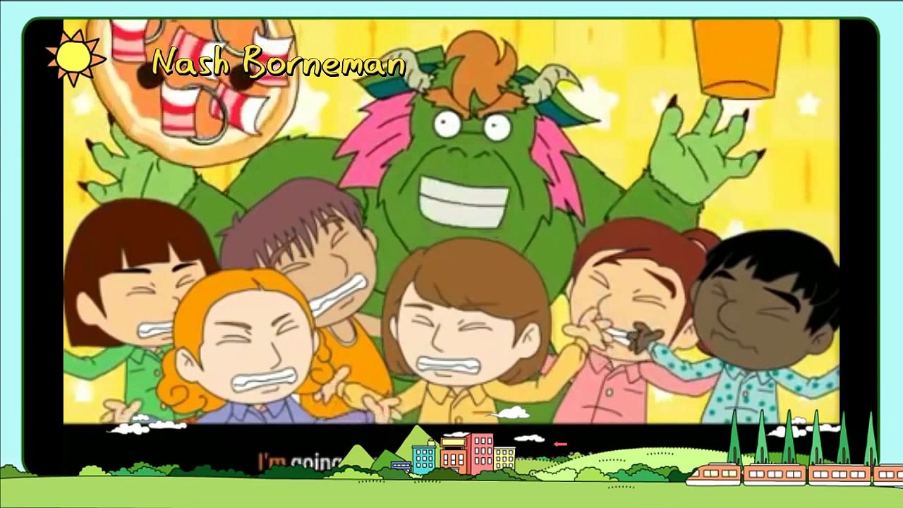 English songs for kids with lyrics Pizza and chips song 2015 video