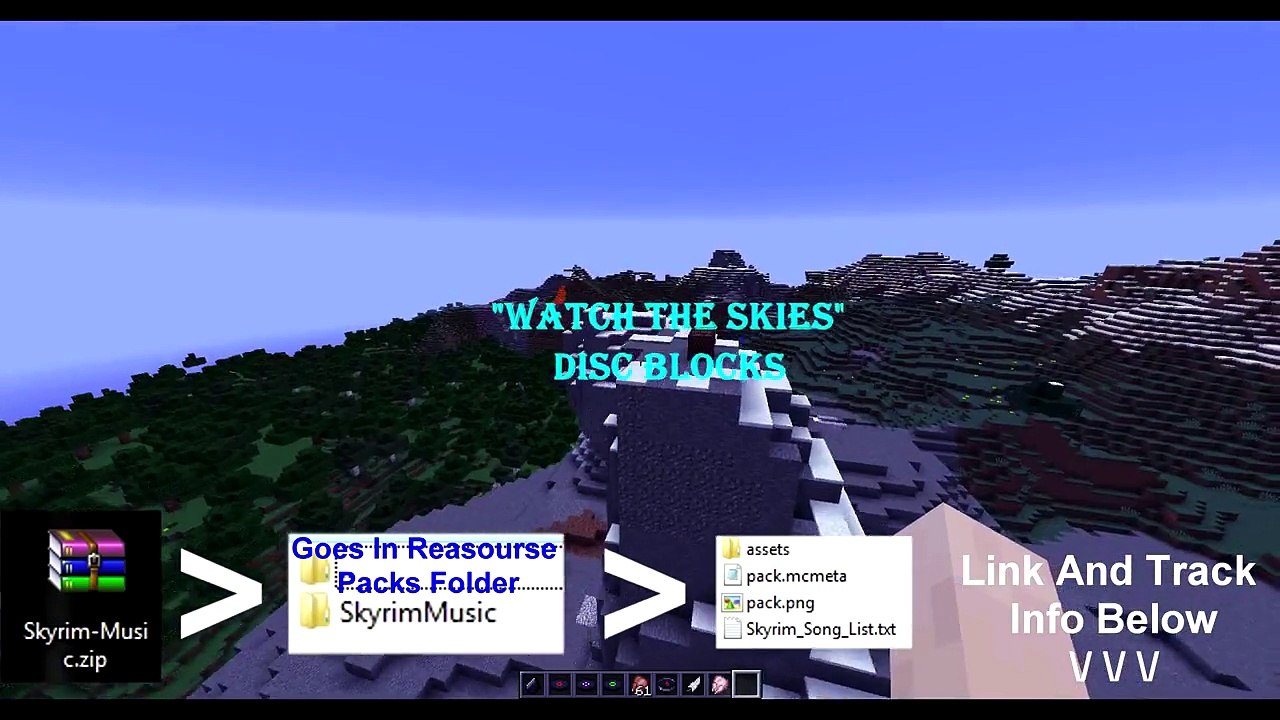 Skyrim Resource Pack - Skyrim Music for Minecraft