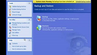 How to backup with Acronis True Image Home 11