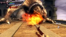 God of War: Chains of Olympus - PSP - Killing Basilisk - Boss Fight - Gameplay (HD)