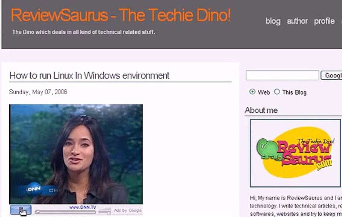 Google Video Ad On ReviewSaurus