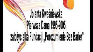 Jolanta Kwaśniewska - Zaproszenie na III Europejski Kongres Kobiet