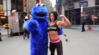 Spartan Race Demo in TIme Square with Dana Linn Bailey