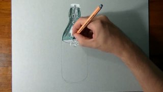 Drawing Time Lapse  a bottle of milk