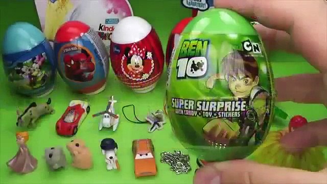 28 Surprise Eggs Kinder Surprise Minnie Mouse Mickey Mouse Cars 2 Disney Pixar