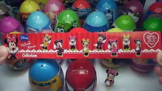 24 Surprise Eggs Kinder Surprise Mickey Mouse Cars 2 Minnie Mouse Spongebob