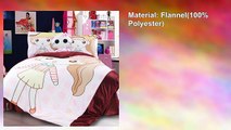 Cooperation Home Textiles Lovely Girl Picture Pink Background Flannel Bedding