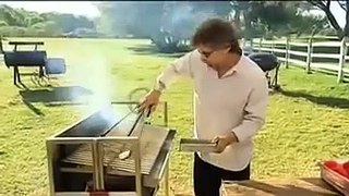 Steven Raichlen demonstrates wood grilling