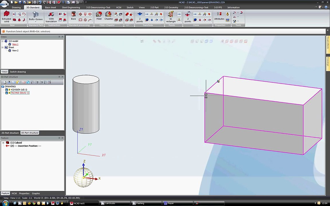 HiCAD 3D Tutorial - Lesson 1 - video Dailymotion