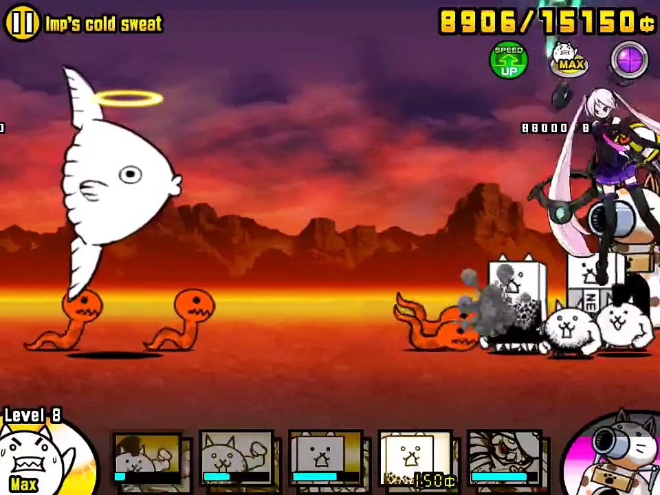 [The Battle Cats] Battle cats sunfish jones boss fight