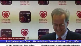 Prof. Christopher P. Cannon, Harvard Clinical Research Institute (Boston, USA):