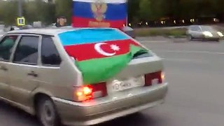 АЗЕРБАЙДЖАНЦЫ В МОСКВЕ ПРАЗДНУЕТ ПОБЕДУ НА ЕВРОВИДЕНИЕ 2011 ЧАСТЬ 2 ! AZERI MASKIVADA EUROVISION BAYRAMI