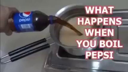 what happens when you boil pepsi