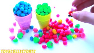 Play Doh Dippin Dots Surprise Eggs Peppa Pig Frozen MLP Toys