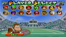 Mario Tennis N64 Mushroom Cup: Donkey Kong and DK Jr.