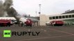 RAW: Plane bursts into flames at Kazakhstan airport