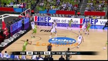 Vasilis Spanoulis and Nick Calathes vs Slovenia  Eurobasket 2015 {9/9/2015}