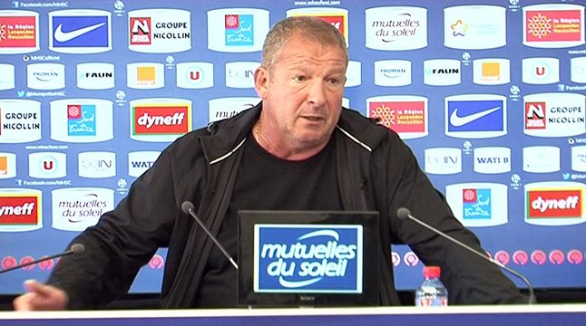 Rolland Courbis avant MHSC vs ASSE (5ème journée L1)