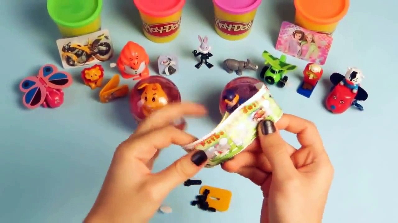 ᴴᴰ1080➤Kinder surprise eggs play doh peppa pig mickey mouse spongebob squarepants
