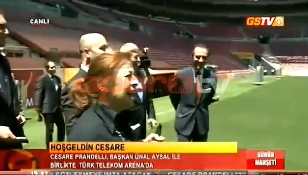Cesare Prandelli TT Arena'ya ayak bastı!