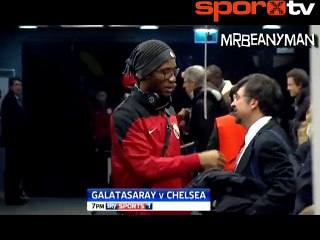Didier Drogba ve David Luiz'den ilginç selamlaşma!