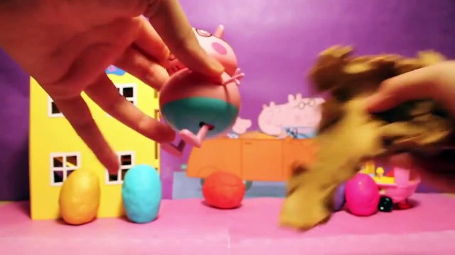 TOYS Peppa Pig Oeufs Surprises en Pâte à Modeler Play Doh Figurines Famille Peppa Cochon ♡