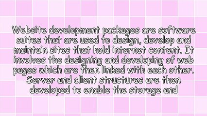 Essential Details About The Website Development Packages
