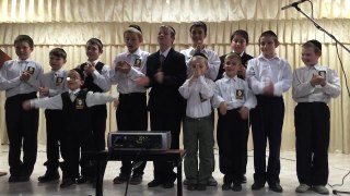 Children from the Yad Yisroel Beis Aharon Bielski School and Orphanage Singing at the School Opening
