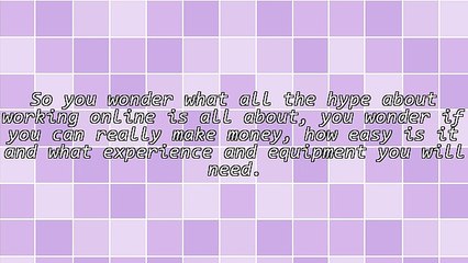 A Simple Starting Point Online