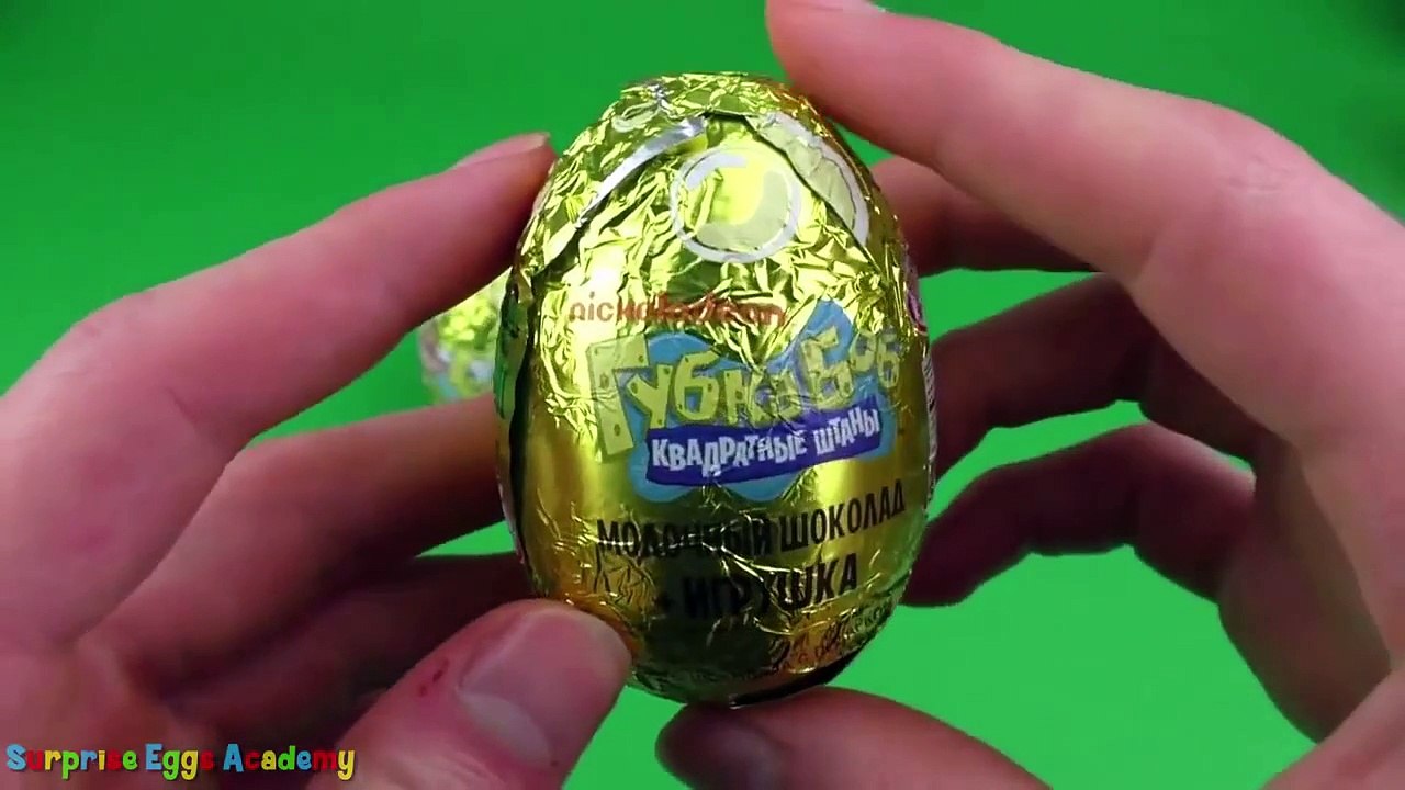 3 SpongeBob SquarePants Surprise Eggs   SpongeBob, Squidward