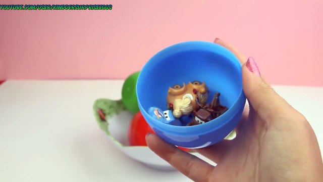 Яйца с сюрпризом Киндер Сюрпризы Тачки 2 пчела Mайя Король Лев Spongebob Animation