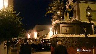 La Banda de la Vera+Cruz de Almogía acompañando a San Cristóbal Patrón de Ronda