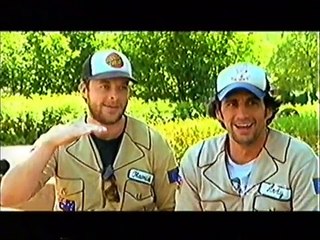 Lyndal Oatley Riding Hamish & Andy's Horse Costume!