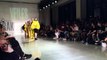 Model falls down during VFiles Spring/Summer 2016 fashion show at NYFW