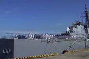 海上自衛隊イージス護衛艦　ＤＤＧ１７６ちょうかい　艦旗掲揚