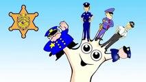 Police Finger Family Song   Daddy Finger Nursery Rhyme for Children   Animated Surprise Eggs