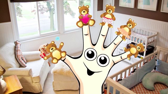 BEAR Finger Family Surprise Eggs Nursery Rhymes Songs for Children Finger Family Song