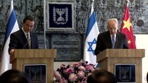 President Peres and the Foreign Minister of China, Mr. Wang Yi joint statements