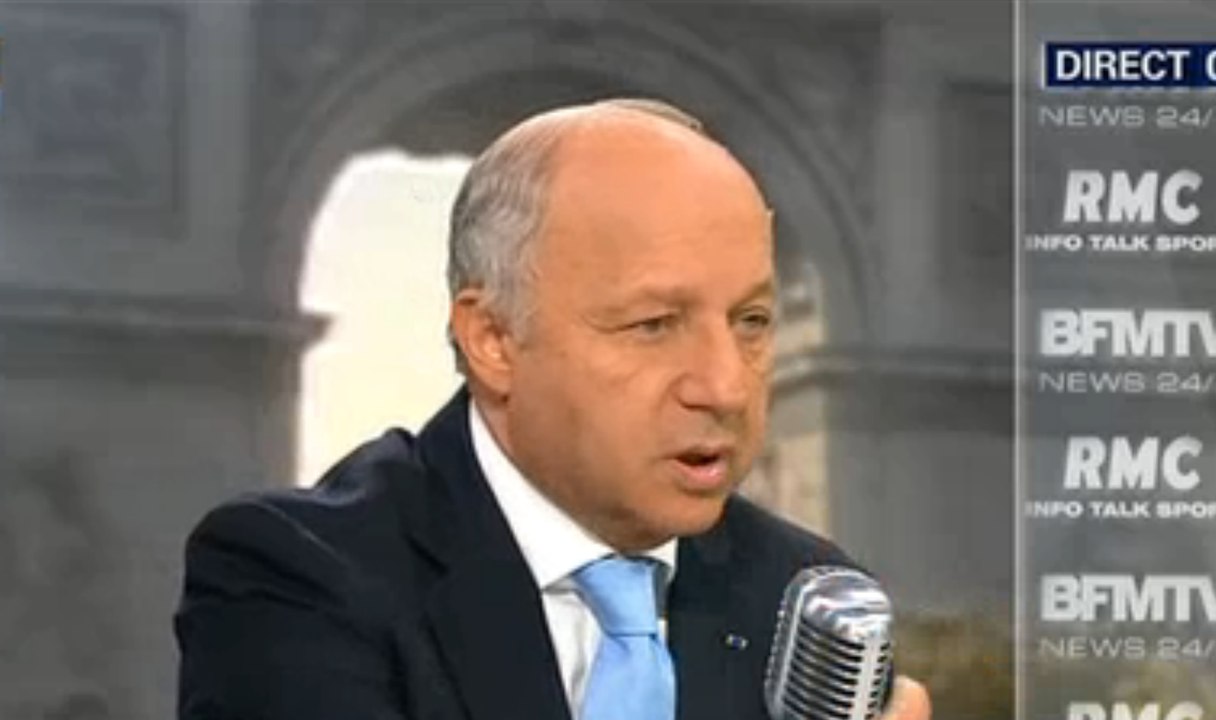 Laurent Fabius dément toute opposition à une intervention en Syrie