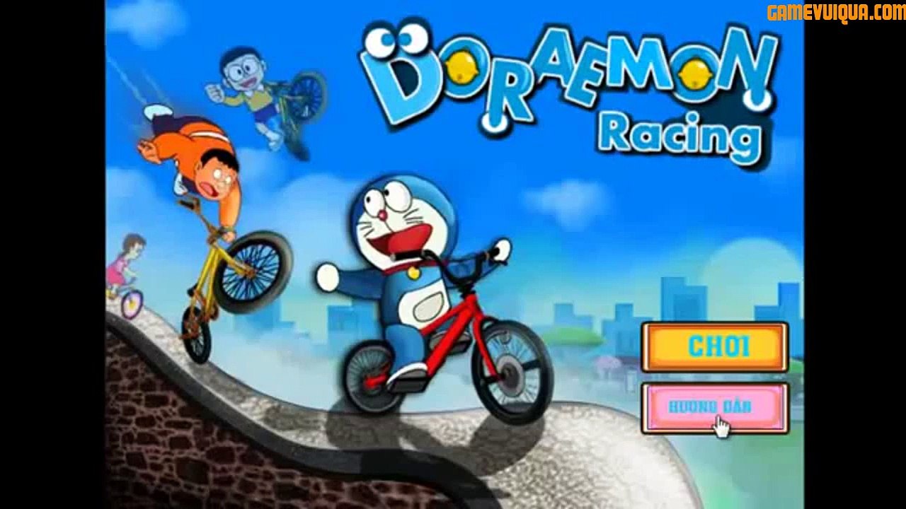 Chơi game đua xe cùng Doremon, video hướng dẫn chơi game đua xe cùng Doremon